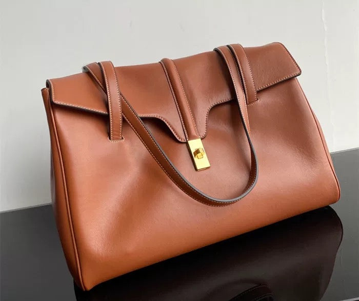 Cowhide shoulder bag