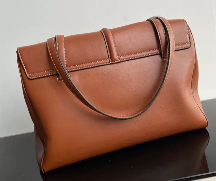 Cowhide shoulder bag