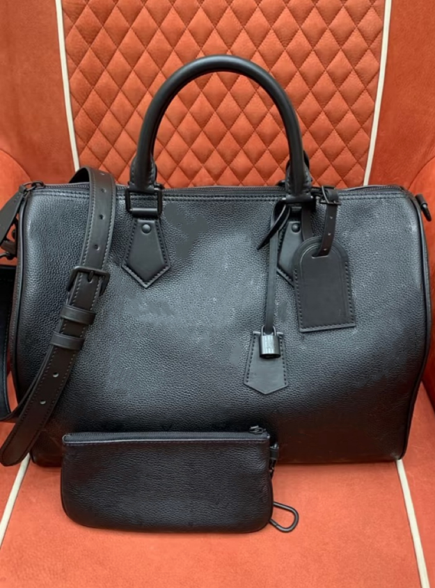 Master quality leather boston bag