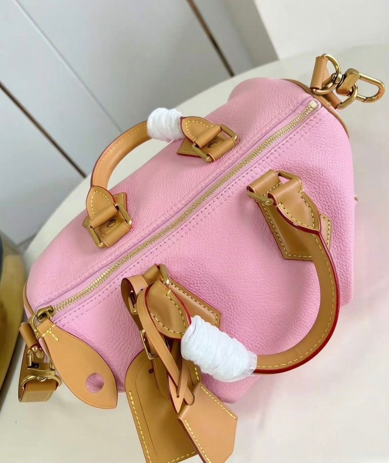 Master quality top layer cowhide boston bag