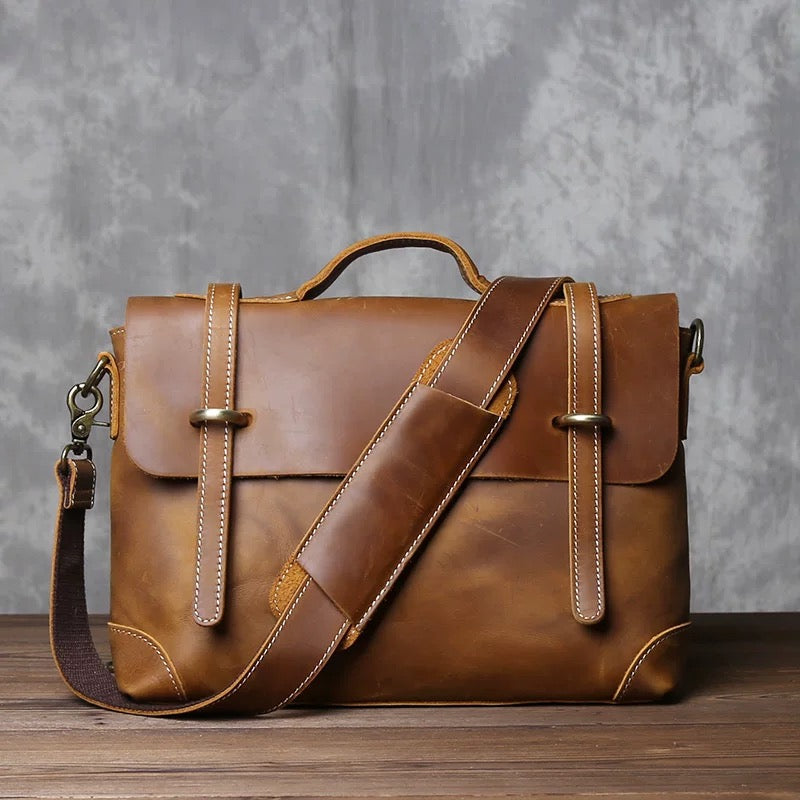 Leather briefcase