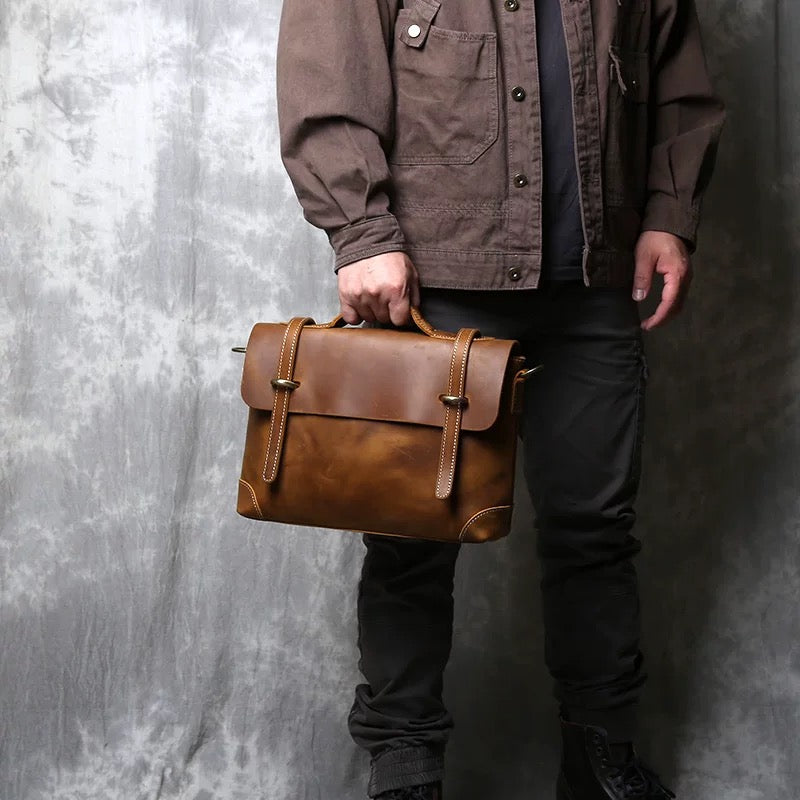 Leather briefcase