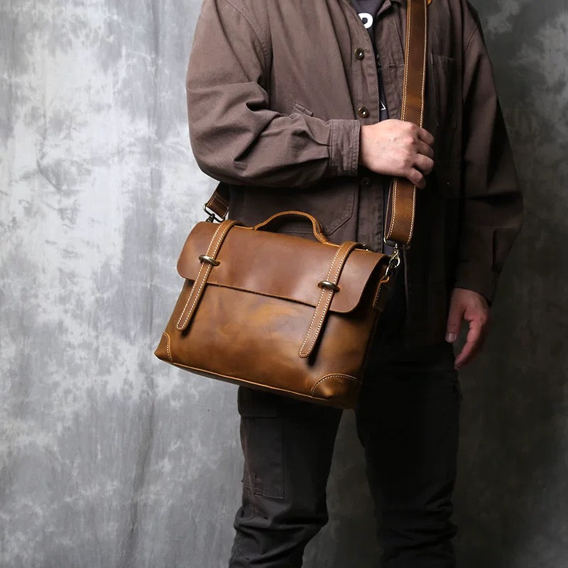 Leather briefcase