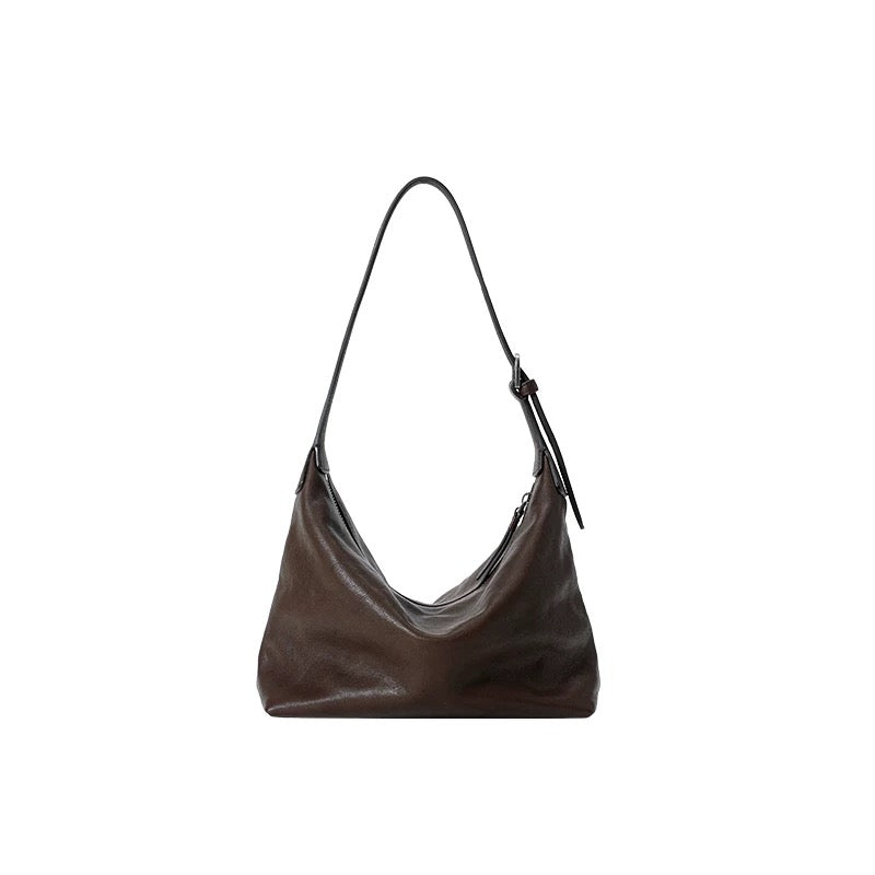 Soft leather shoulder bag