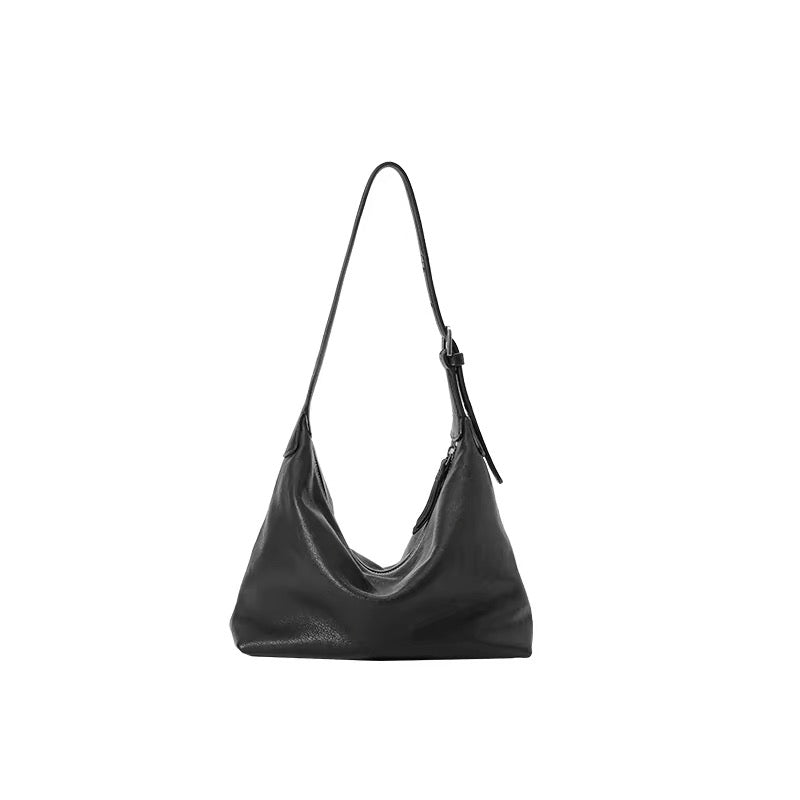 Soft leather shoulder bag