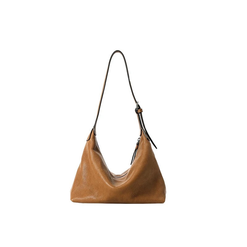 Soft leather shoulder bag