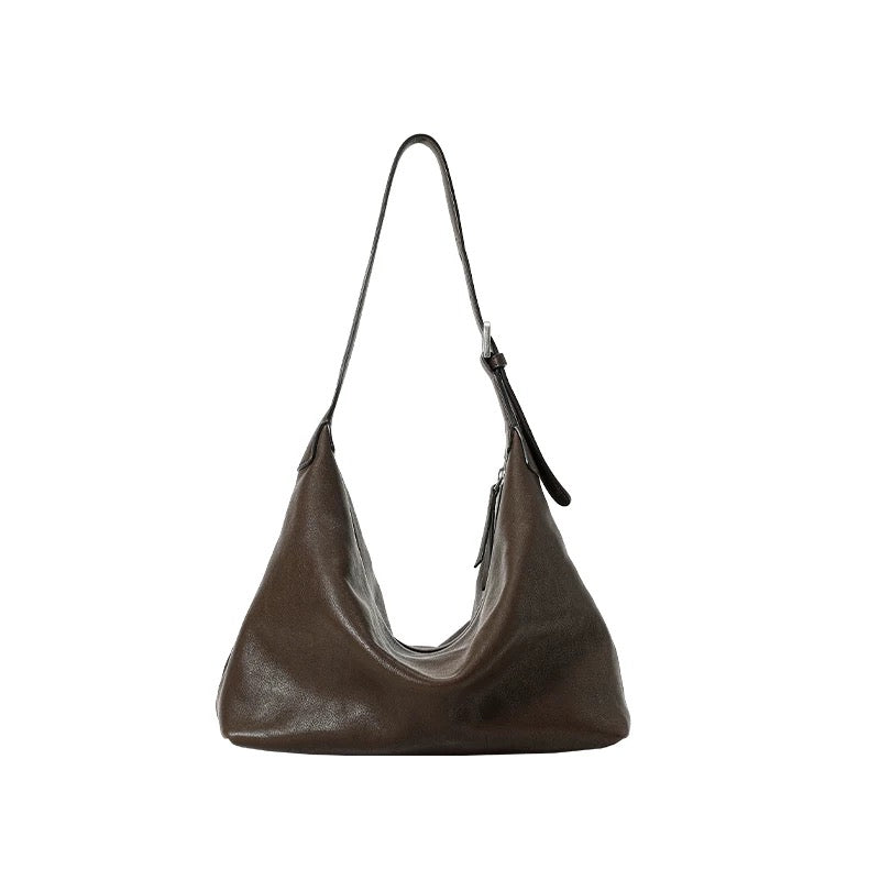 Soft leather shoulder bag