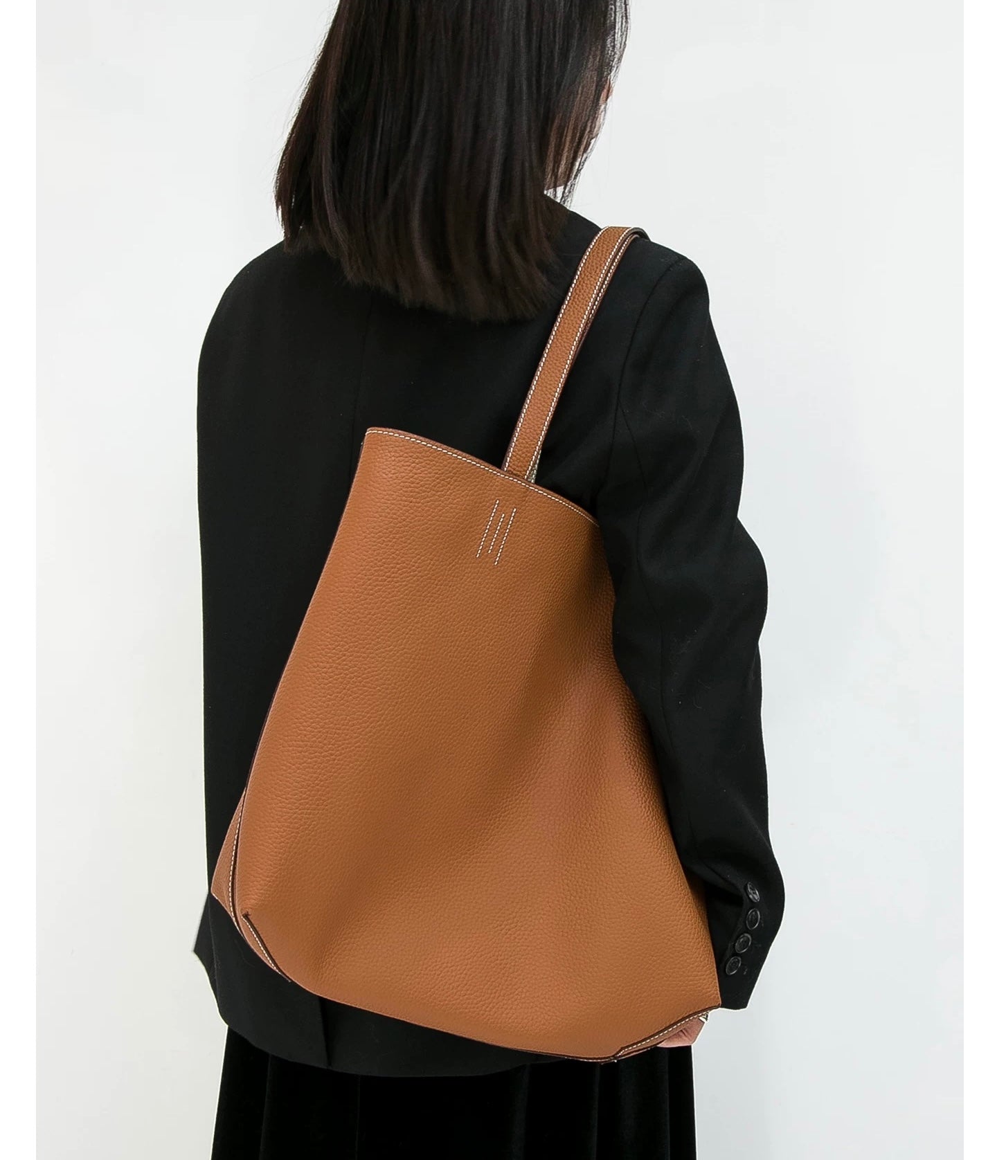 Togo leather tote bag
