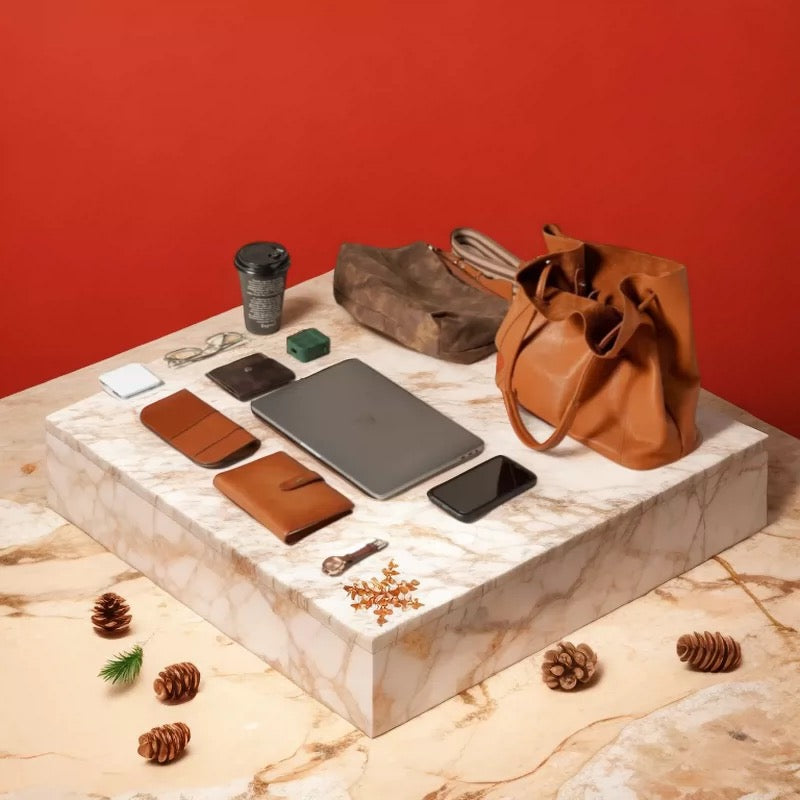 Leather shoulder bag
