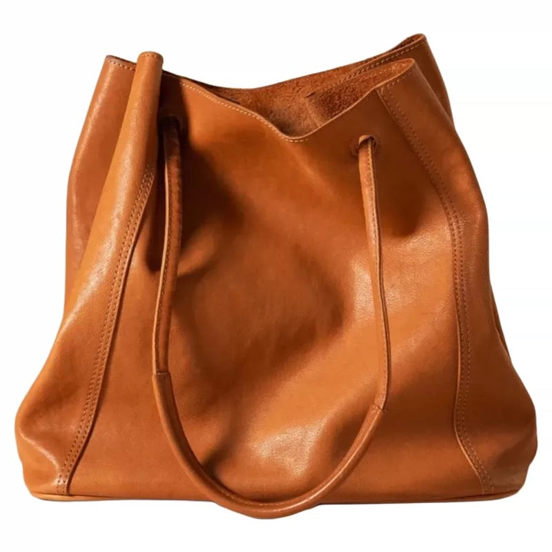 Leather shoulder bag